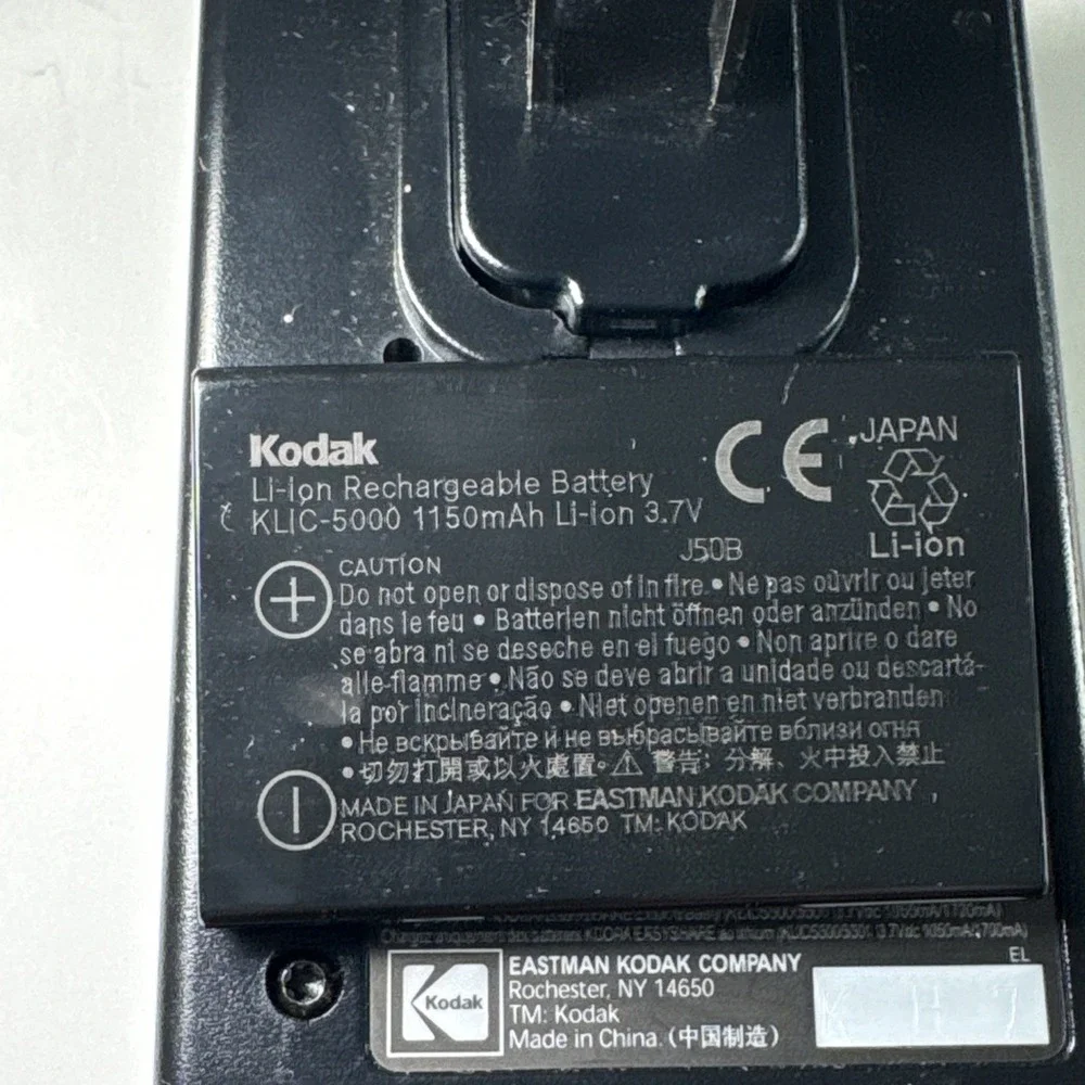 Kodak Battery Charger K5000 Li-Ion Rapid Battery Charger W/Battery K5000